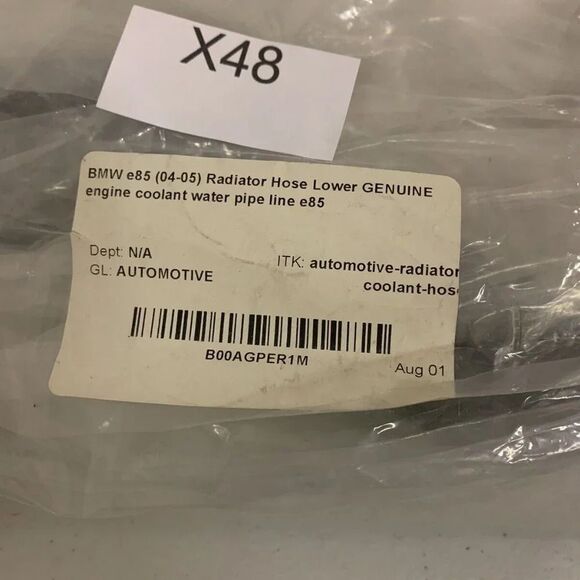 BMW e85 (04-05) Radiator Hose Lower GENUINE Engine Coolant Water Pipe Line X48 - Picture 3 of 3